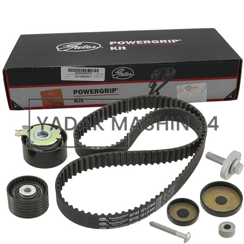 کیت-تایم-ال90-پاور-3 کیت تسمه تایم ال 90 و مگان 1600 پاورگریپ گتس اصلی POWERGRIP یدک ماشین 24 - Image 1